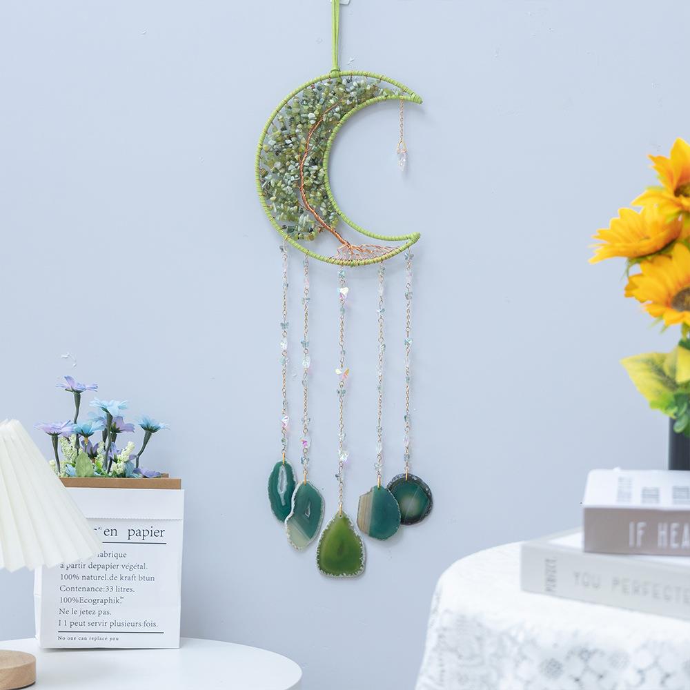 水晶EAJ生命树捕梦网南方玉水晶挂饰厅卧室客壁墙挂居家饰挂件