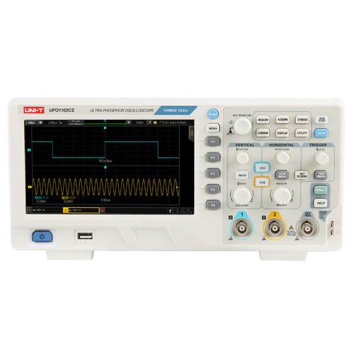 优利德UPO1102CS数字荧光示波器双通道实时1G采样率100Mhz示波仪