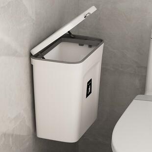 免打孔挂壁式垃圾桶卫生间厕纸防水架子厕所夹缝窄小收纳置物