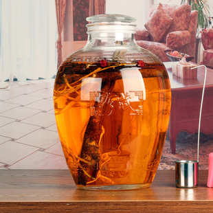 泡酒玻璃瓶复古风格 珍藏酒坛子大泡酒罐酒缸泡菜坛子10斤20斤30斤