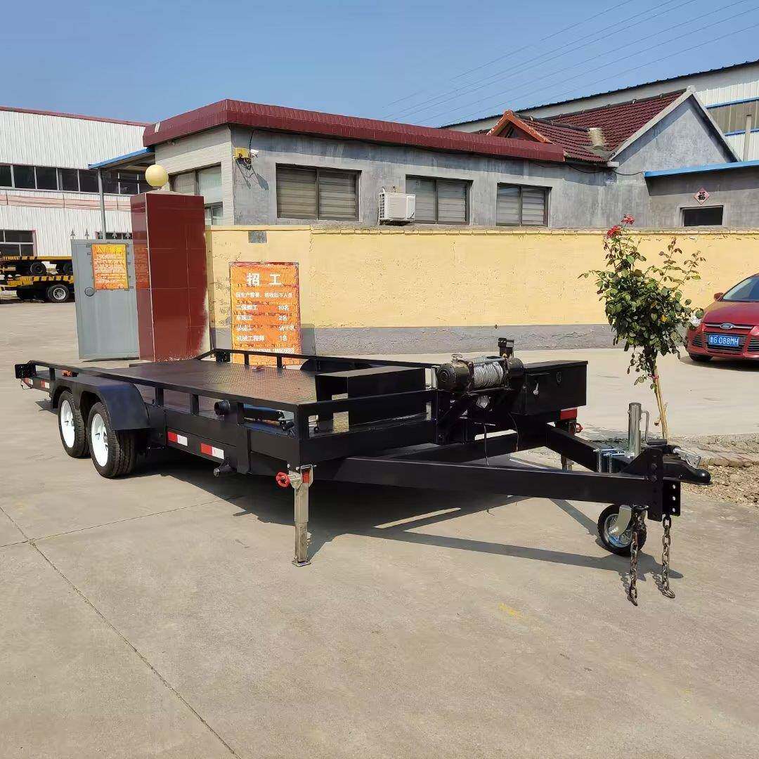 吨车辆运输车小型轿车救援牵引拖挂车供应轻型车辆运输半挂车