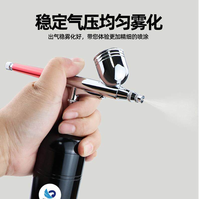 新款直销台湾气动喷笔喷画笔美甲模型蛋糕上色笔墙绘喷漆喷画泵彩