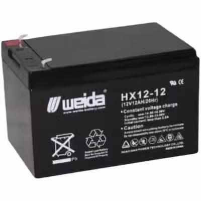 weida威达蓄电池HX12-1消防设备医疗仪器 UPS电源专用12V12AH电池