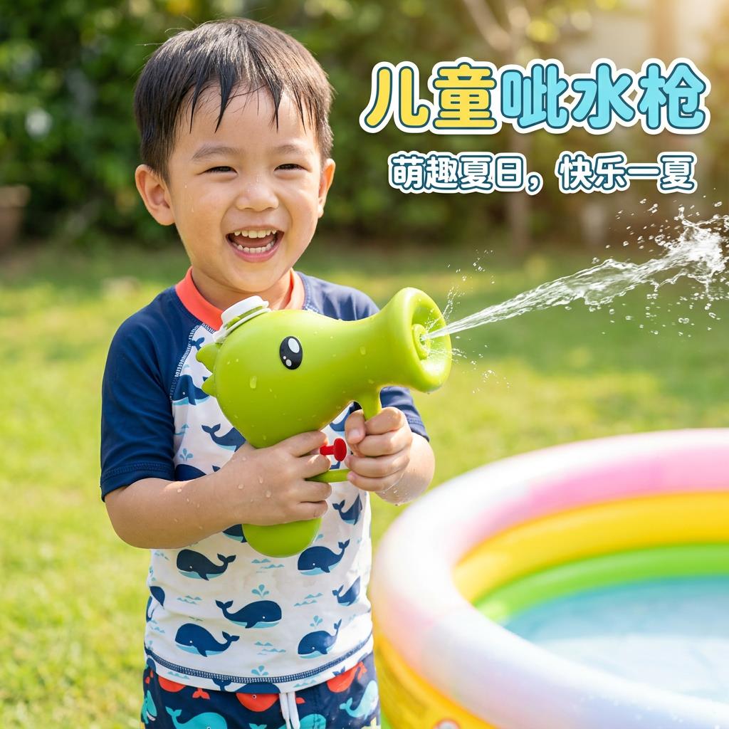 儿童呲水枪2026火爆滋喷水枪1到3岁男孩女孩迷你小号卡通戏水玩具