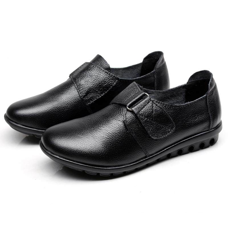 正品皮老大鞋女春秋平休底妈妈鞋真皮软底平底中年单鞋奶奶鞋码闲,女鞋,深口单鞋,淘宝优惠券,粉丝福利购,淘宝优惠卷