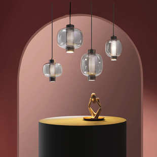 北欧设计师艺术玻璃吊灯后现代简约样板房展厅餐厅吧台楼道走廊灯
