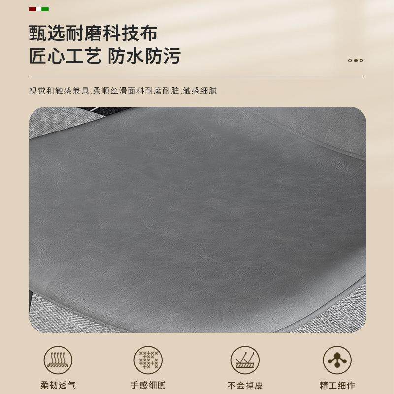 J^餐椅家用防猫抓奶油风北欧轻奢现代简约餐厅凳子办公椅靠背椅子