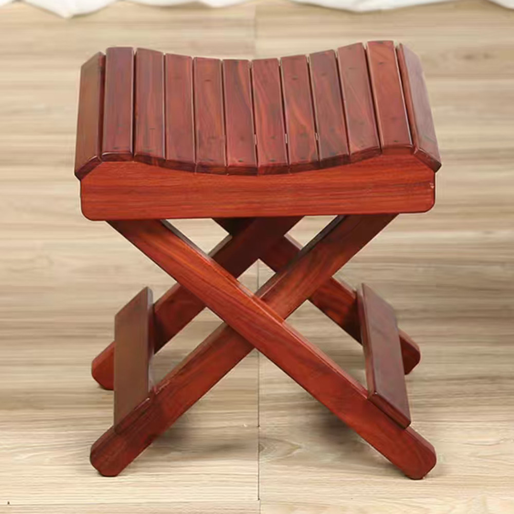 红木家具小叶紫檀马扎凳红木便捷式矮凳折叠凳子客厅院子户外方凳,住宅家具,矮凳,淘宝优惠券,粉丝福利购,淘宝优惠卷
