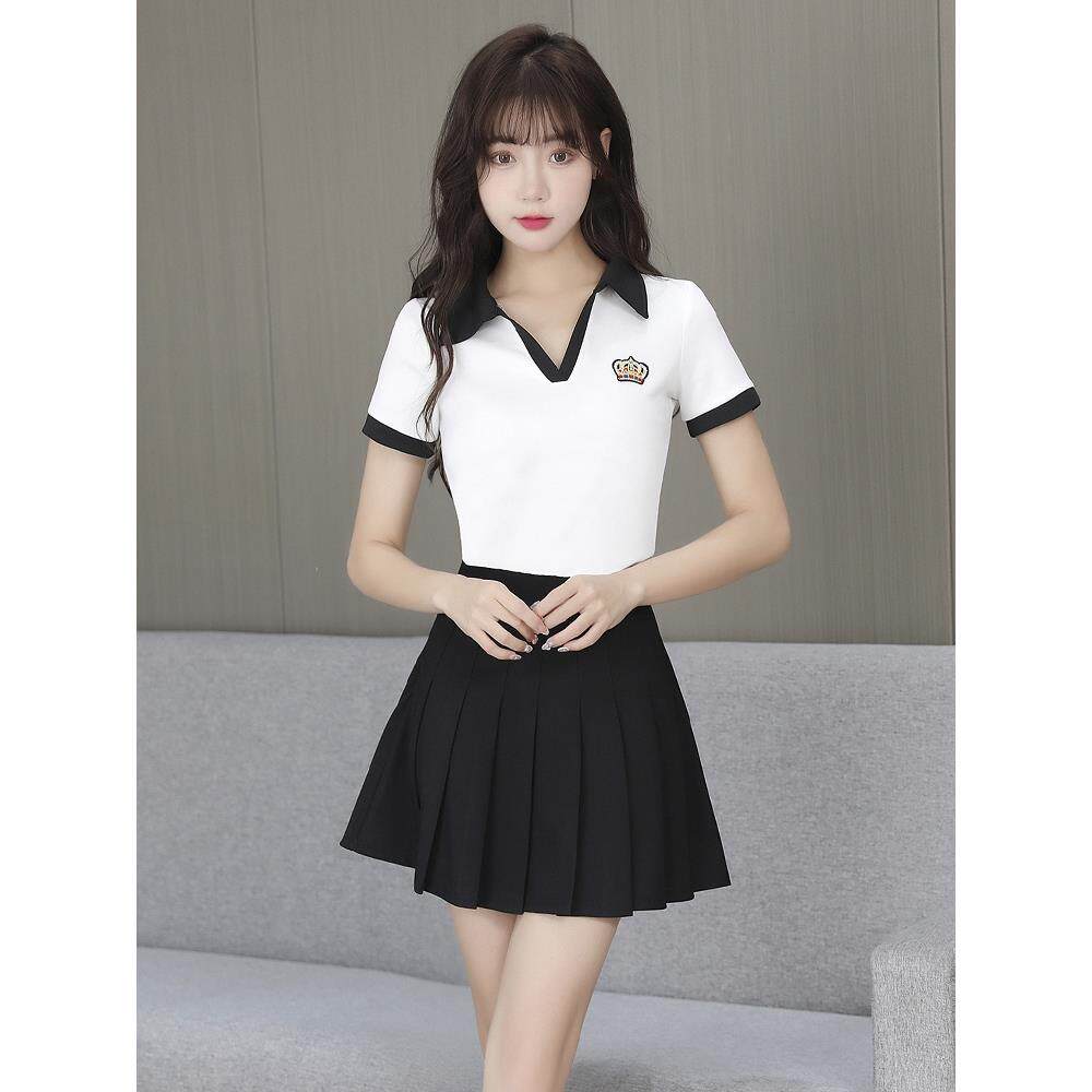 2025款足浴足疗技师工作服女采耳养生馆按摩沐足工衣短裙气质套装