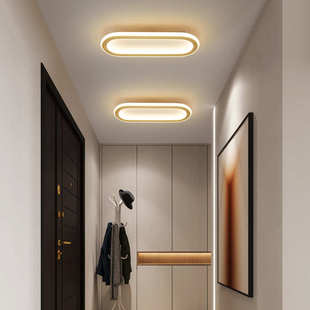 过道灯走廊灯全铜长条吸顶灯现代简约阳台玄关入户衣帽间厨卫灯具