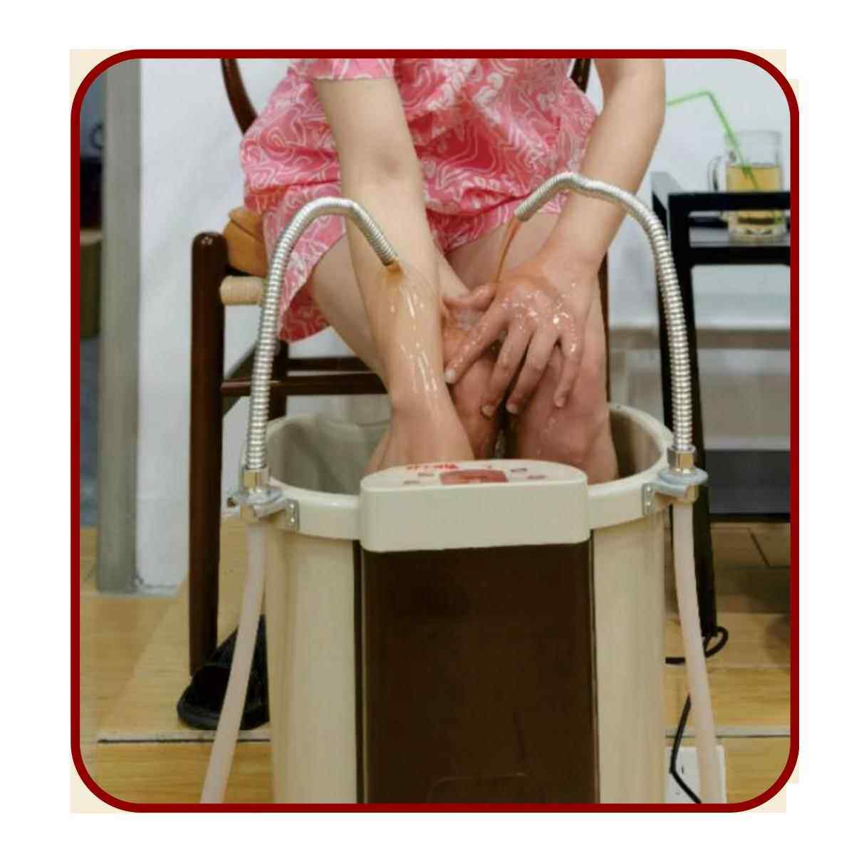 港德 脚动足浴盆深桶泡脚桶中老年足浴器按摩洗脚盆RD-657C定/制