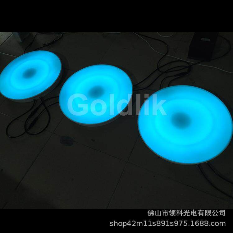 LED圆形感应地砖 发光跳跳版 发音发光地板砖