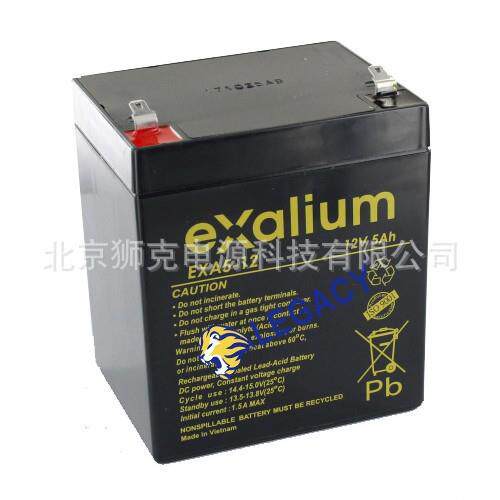 EXALIUM蓄电池EXA5-1212V5AH移动设备电动工具照明音响电池