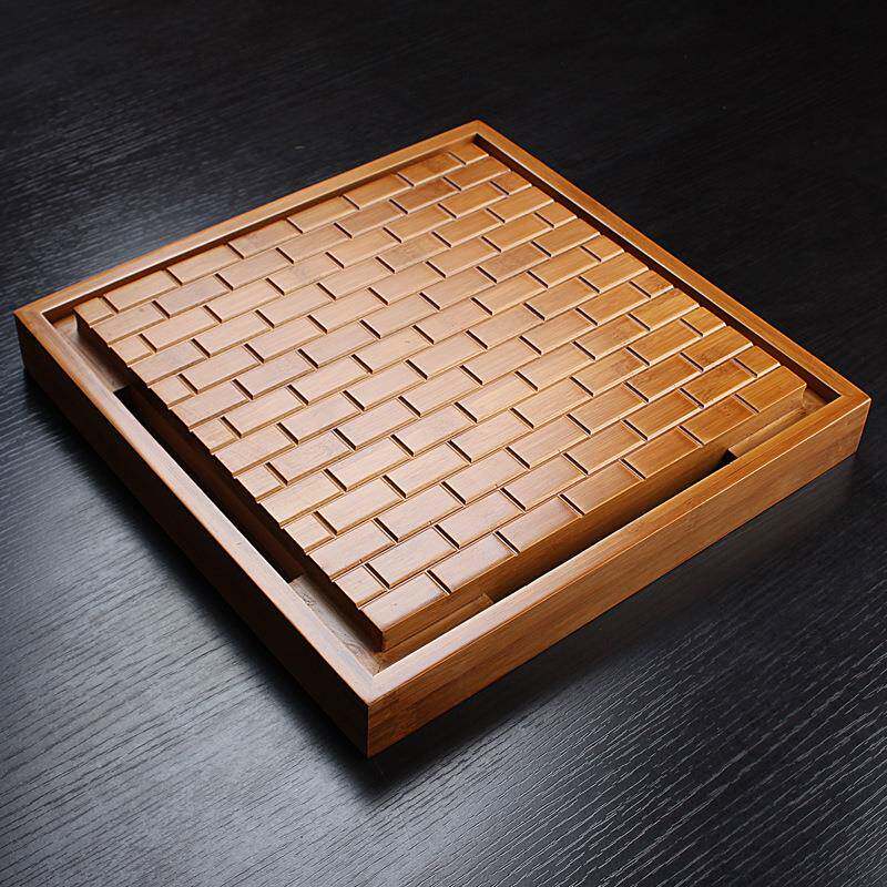 竹制茶盘茶海托盘功夫茶具简约家用茶托茶台多款厂家竹制茶具