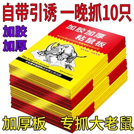 粘鼠板捕鼠神器粘大老鼠，家用捕鼠夹仓库厨房强力，胶粘老鼠贴一窝端