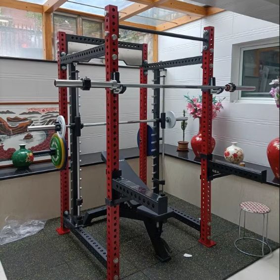 商用组合深蹲框架史密斯机健身房专业深蹲架卧推架史密斯机