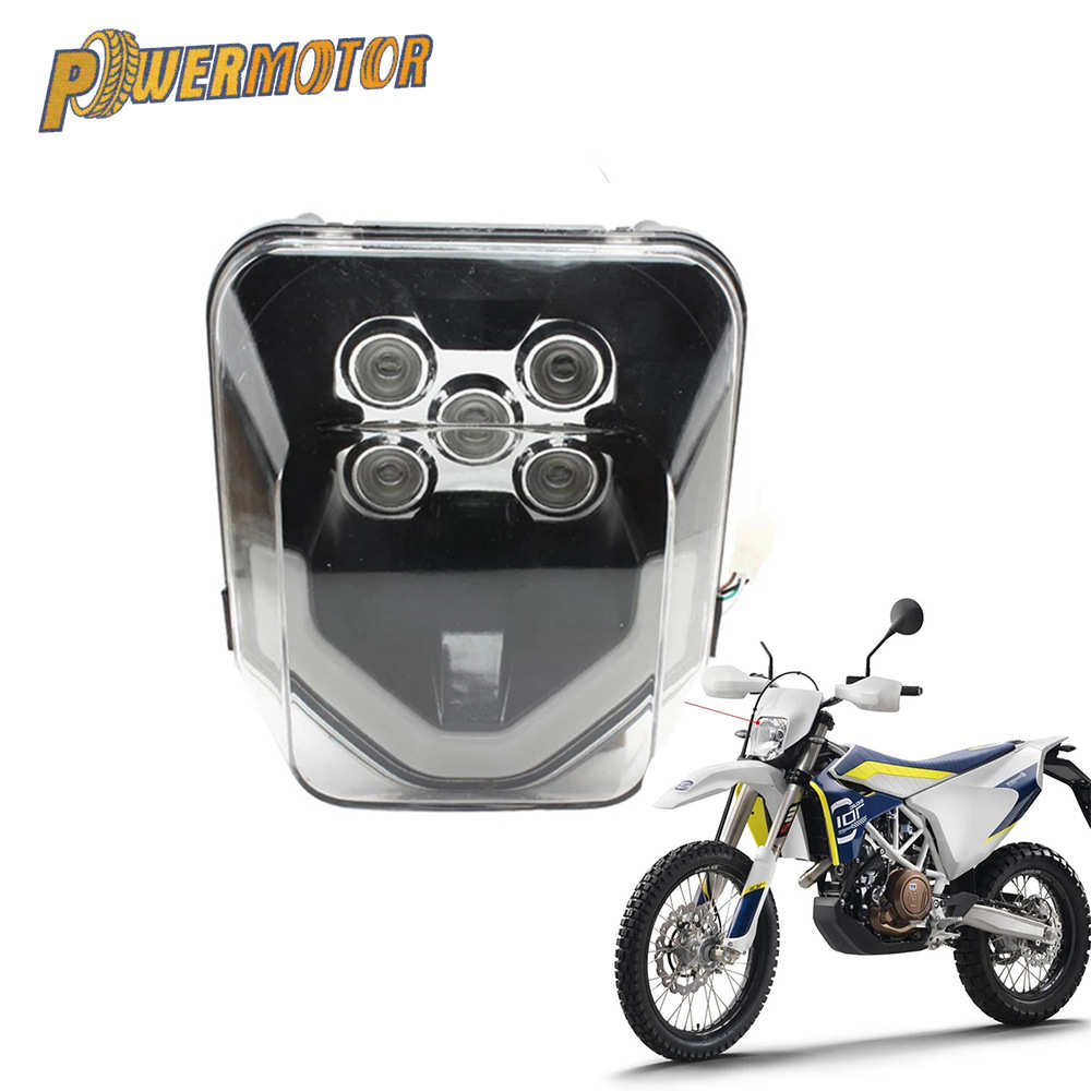 越野摩托车胡思瓦纳 LED 头灯灯芯TE FE TC FC 125 250越野车通用