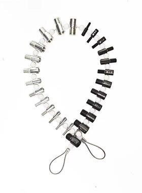 量规工具26PCS公英制螺纹检查器螺母和螺栓螺丝检查器(26件一串)