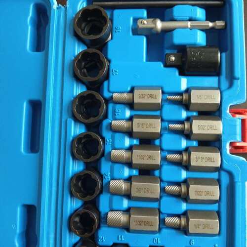 新款反牙花健破损螺母螺栓取出器内六角螺丝打滑取出器工具
