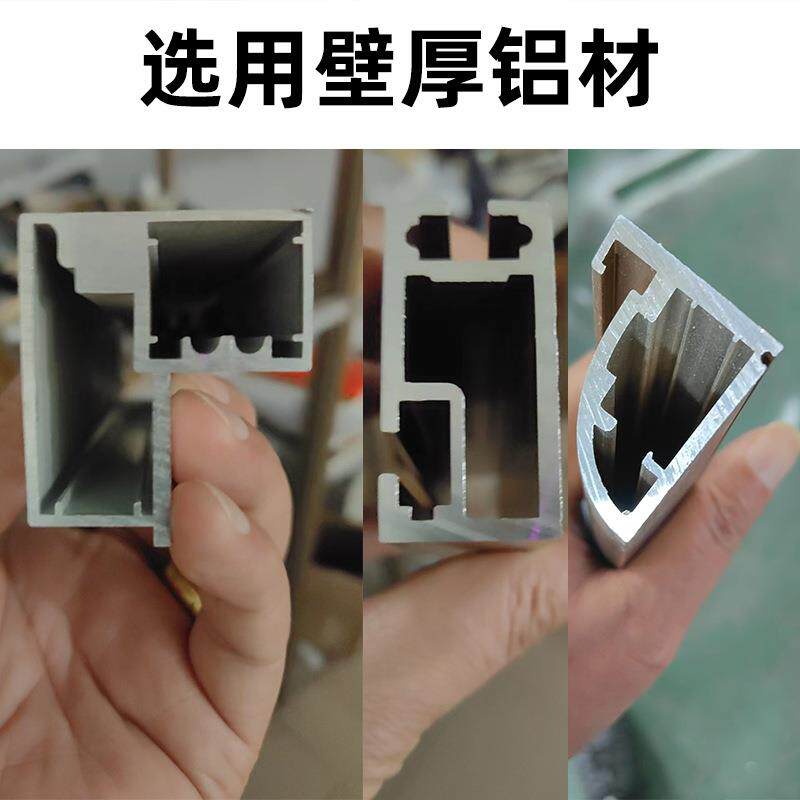 铝合金玻璃酒柜轻奢高端玻璃柜展示柜恒温酒柜别墅简约红酒架全铝
