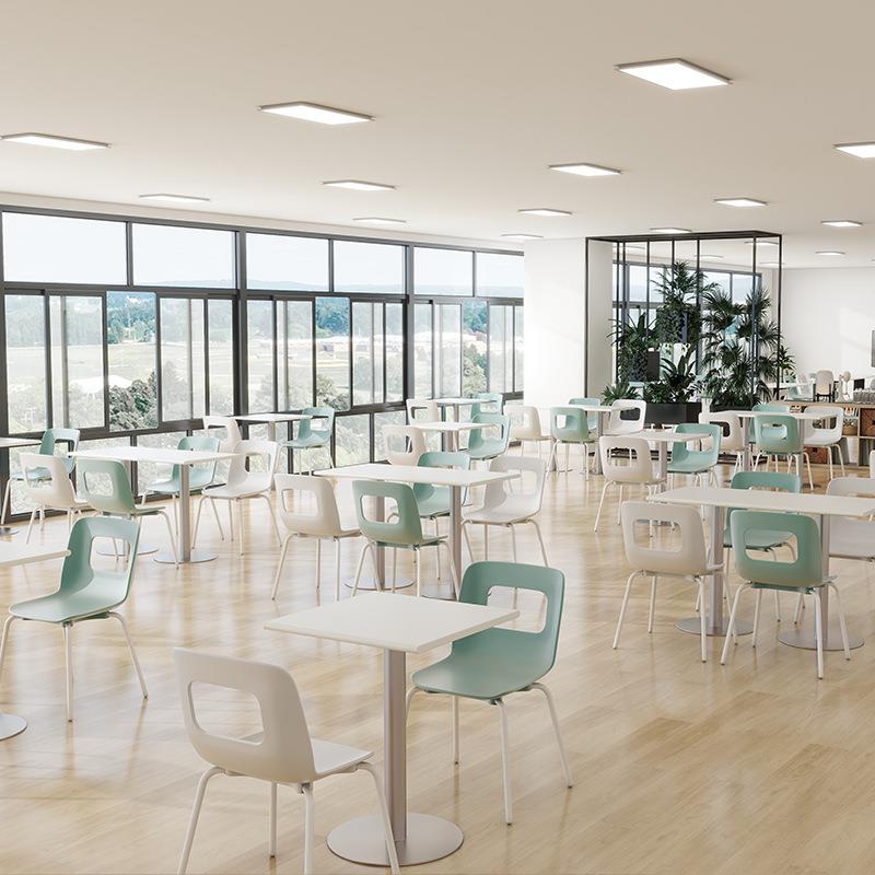 学校食学堂餐桌椅PXG快餐店长方形校餐人桌公司职工四位二位人餐