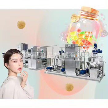 全自蜜桃味软营245养糖果机1浓6材动质矿物盐缩糖机提供软糖机
