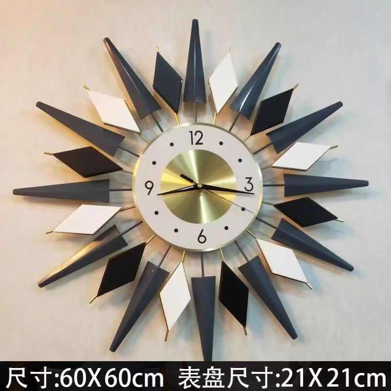 北欧创意客厅超大挂钟 时尚个性现代简约挂表 卧室家居静音时钟表
