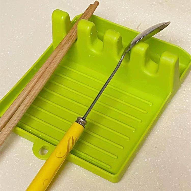 厨房锅盖架 家用锅铲架垫托餐具收纳多功能塑料置物架汤勺铲子垫