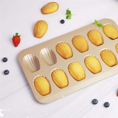 Mini Cake Pan Madeleine Tray/Tin/Mold Nonstic Cookie Pans Ba