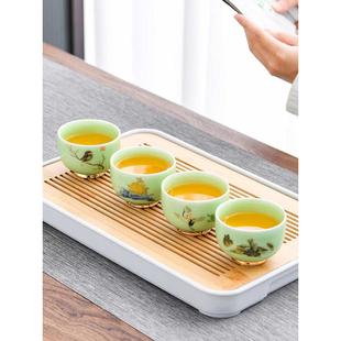小茶碗 OF9D陶瓷品茗杯家用茶杯茶盏功夫茶具喝茶杯单个主人杯中式