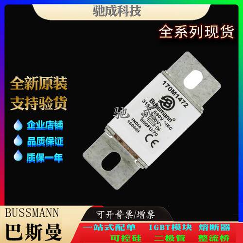 巴斯曼170M1472 170M1473 170M1482 大量现货厂价直供 方体熔断器