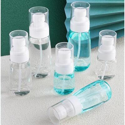 30/60/100ml Fine Mist Toner Sunscreen Refillable Bottles, Al