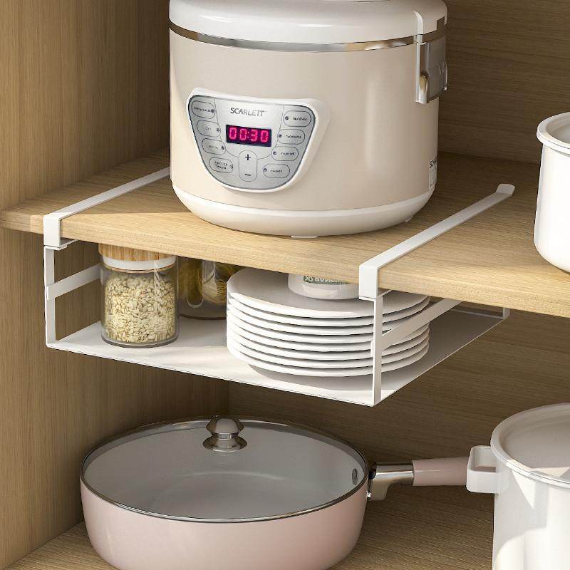 厨房橱柜下挂置物架吊柜下挂架隔板下挂篮吊篮悬挂免打孔收纳架子,厨房/烹饪用具,厨房抽屉置物架,淘宝优惠券,粉丝福利购,淘宝优惠卷