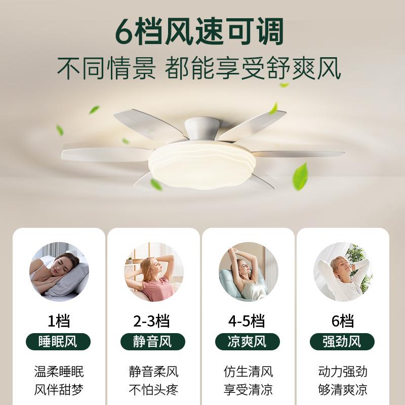 现代简约全光谱护眼LED客厅风扇灯北欧创意设计师款卧室餐厅吊灯