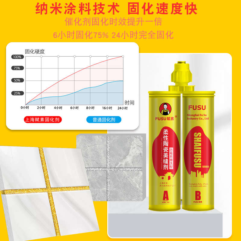 美缝瓷砖地砖专用防水防霉卫生间环氧彩砂家用贵族银填缝剂胶工具