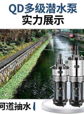 多级高扬程潜水泵家用深井抽水机农用灌溉泵工程降水喷泉泵大流量