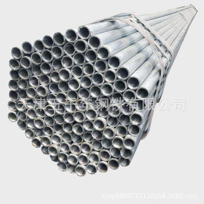 天津定长短尺镀锌管  特殊外径尺寸排产 热浸锌管30-100微米加工