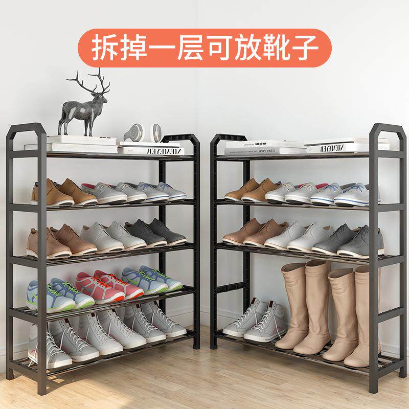 家用304不锈钢铝合金鞋柜多层门口加厚加粗经济型阳台鞋架子