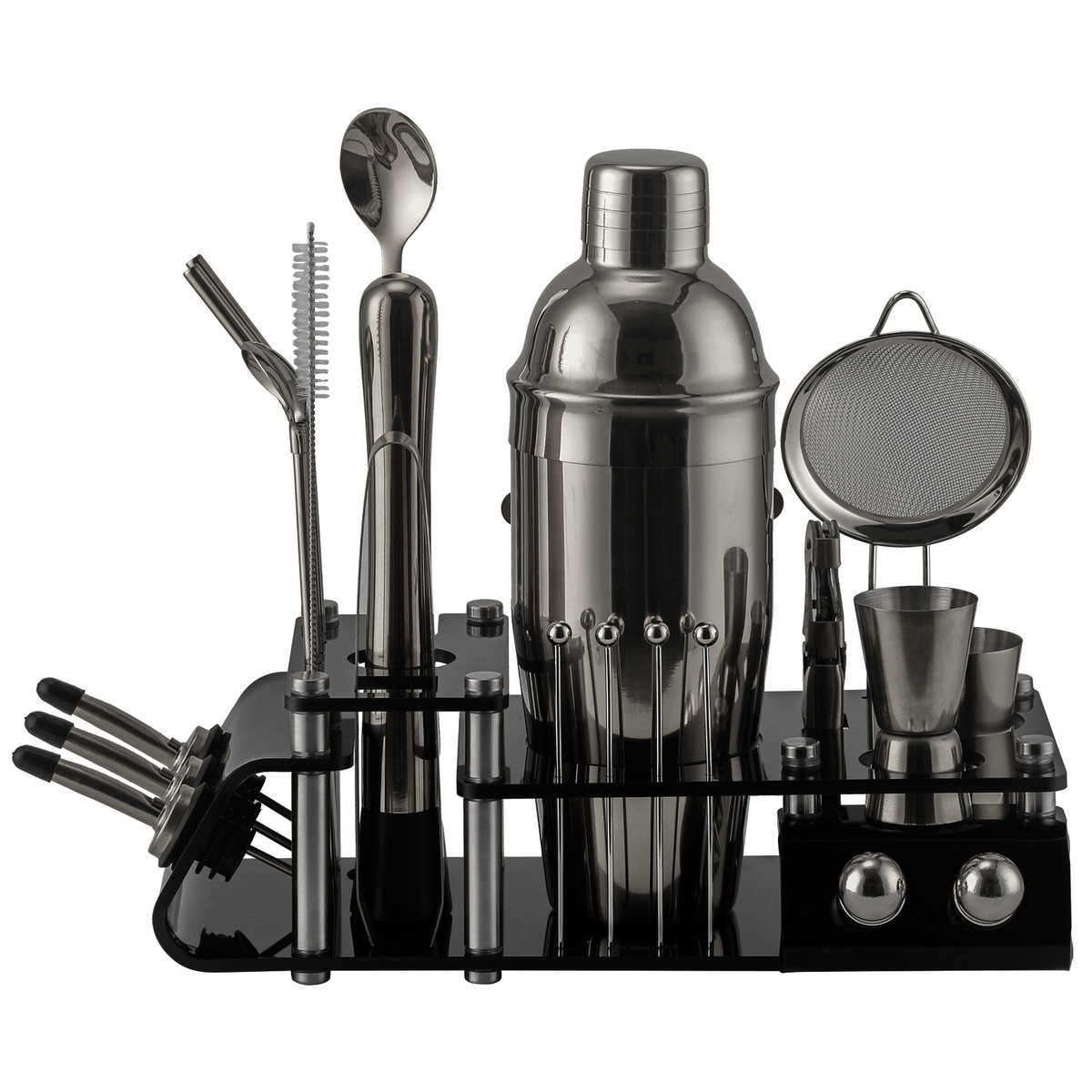 巡洋舰调酒器24件套装雪克杯调酒杯鸡尾酒吧工具酒具调酒师套装,餐饮具,酒具套件,淘宝优惠券,粉丝福利购,淘宝优惠卷