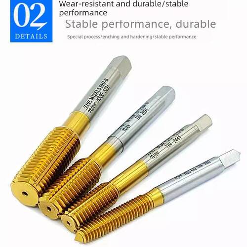 进口JY镀钛挤压丝锥M8X1.25RH7B8B9B10B13加大无屑挤压机用丝攻6H