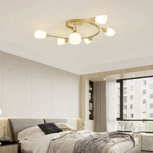 创意房间灯具北欧书房餐厅艺术吸顶灯简约灯浪漫卧室造型房婚温馨