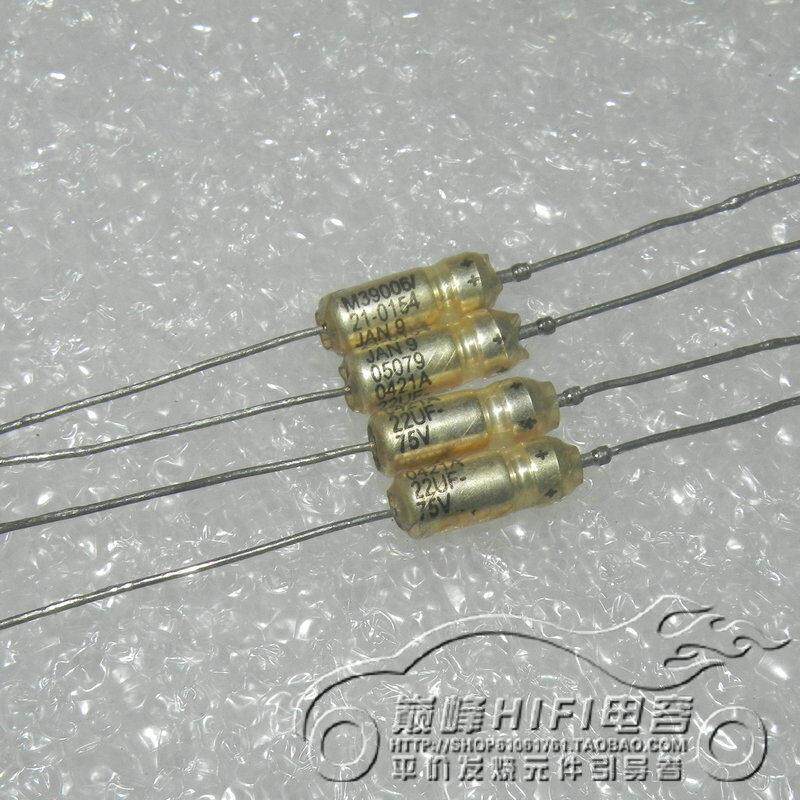 美国思碧SPRAGUE军规品 M39006 75v22uf 银皮液态银油钽电解电容