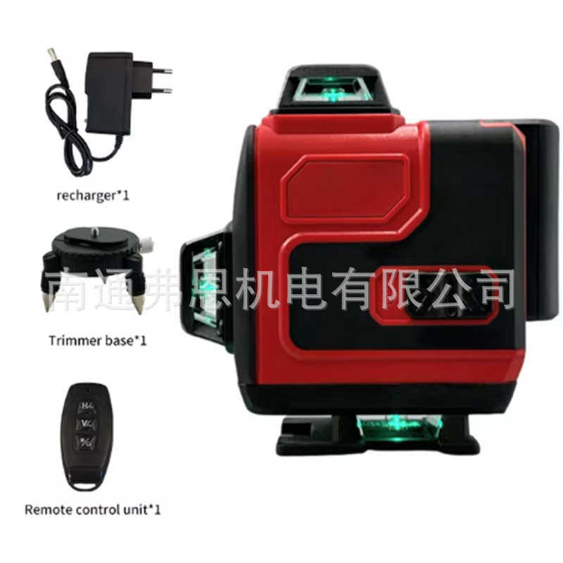 超强绿光MWQ款3D4D激光水平仪高精度12线16线绿光水平仪投线仪