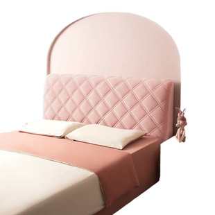 床头套罩2022加厚木床靠背软包全包弧形通用简单大方新款