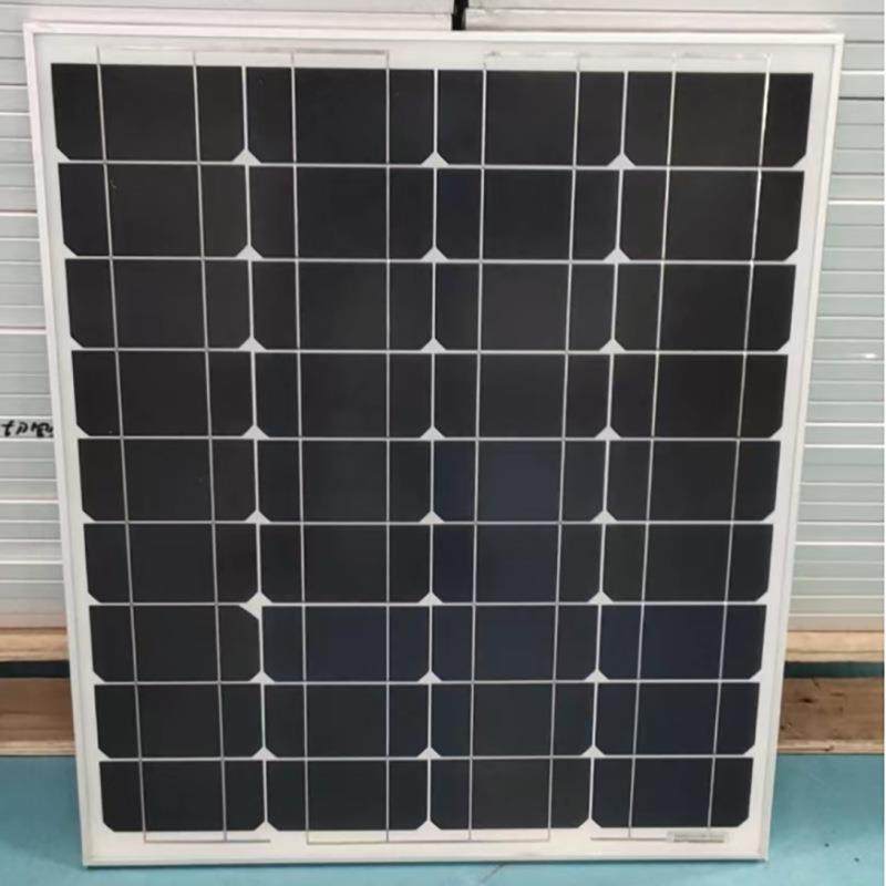 单晶50W太阳能电池板18V光伏板路灯警示灯用太阳能发电板太阳能板