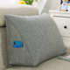 沙发靠垫客厅家用腰拆麻布枕三角可靠背61k3护床上三色纯色腰靠枕