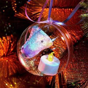 Balls Hang Christmas Xmas Fillable Transparent 20PCS DIY