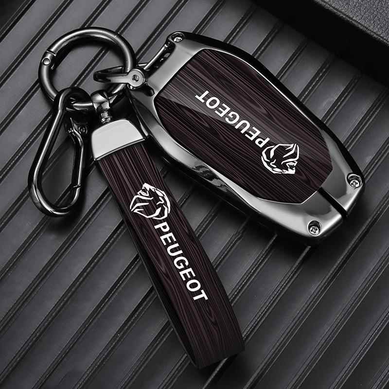 适用东风标致308钥匙套4008新408/508L壳标志3008/5008/e2008车扣