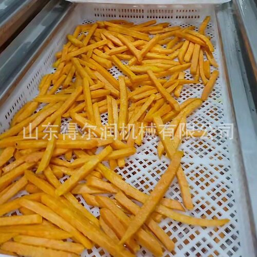 红薯条上浆油炸生产线 鲜切地瓜条油炸机 挂浆均匀 智能化控制