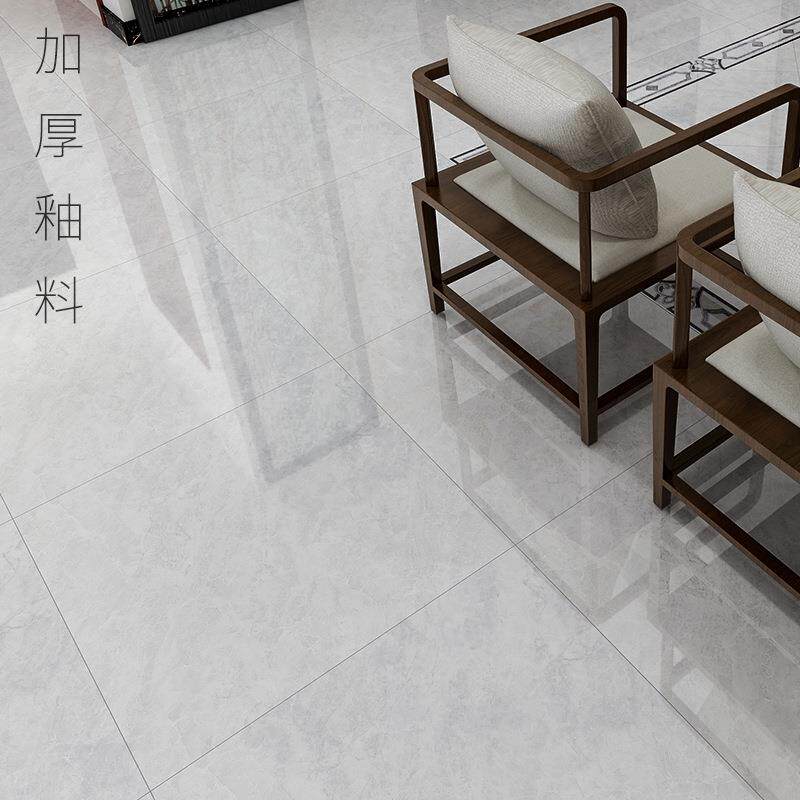 简约现代 加厚加白通体瓷抛砖800X800客厅大地砖 大理石防滑地砖